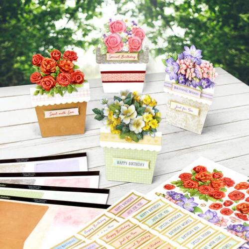 Katy Sue Designs Flower Patch Pots Card Making Kit (17-10075FPP)
