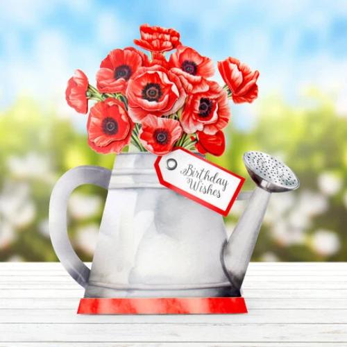Katy Sue Designs Watering Can Blossoms and Blooms Card Making Kit (17-10081WCF)