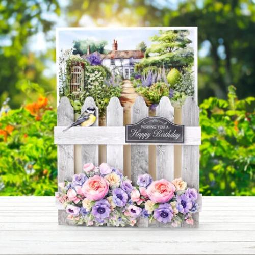 Katy Sue Designs Pretty Petals Picket Fence Card Making Kit (17-10082PPF)