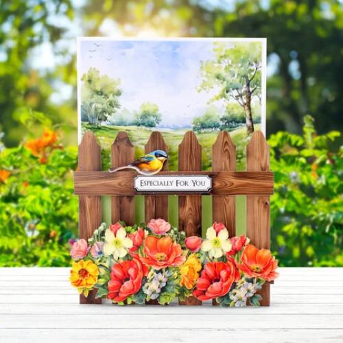 Katy Sue Designs Pretty Petals Picket Fence Card Making Kit (17-10082PPF)