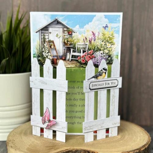 Katy Sue Designs Pretty Petals Picket Fence Card Making Kit (17-10082PPF)
