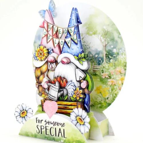 Katy Sue Designs Garden Gnomes Pop Up Card Making Kit (17-10085GNM)