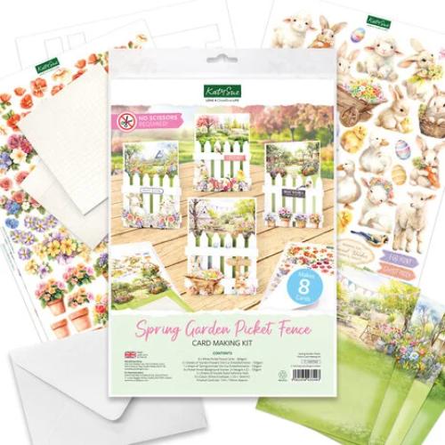 Katy Sue Designs Spring Garden Picket Fence Card Making Kit (17-10097SGP)