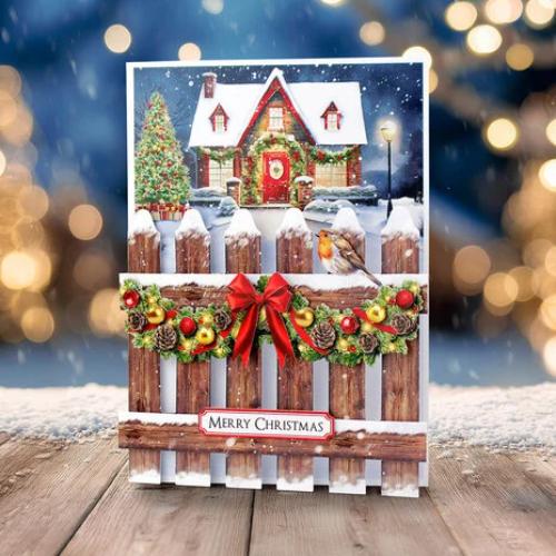 Katy Sue Designs Christmas Garden Picket Fence Card Making Kit (17-10099CGP)