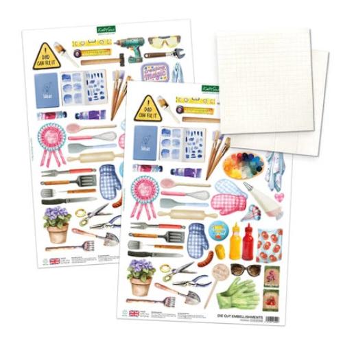 Katy Sue Designs Handy Hobby Aprons Card Making Kit (17-10103APR)