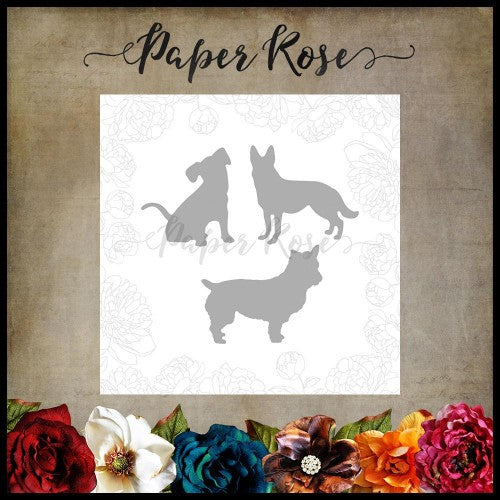 Paper Rose - Three Little Dogs Metal Cutting Die