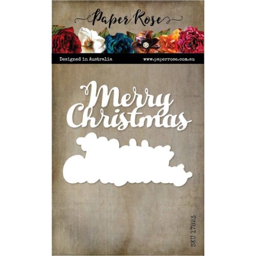 Paper Rose Studio - Merry Christmas Text Metal Cutting Die 17823