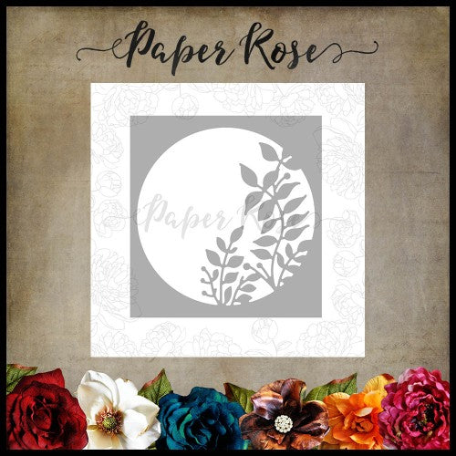 Paper Rose - Leafy Circle Metal Die
