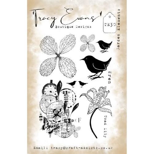 Tracy Evans - Garden Elements (A5 Stamp) (TE030)