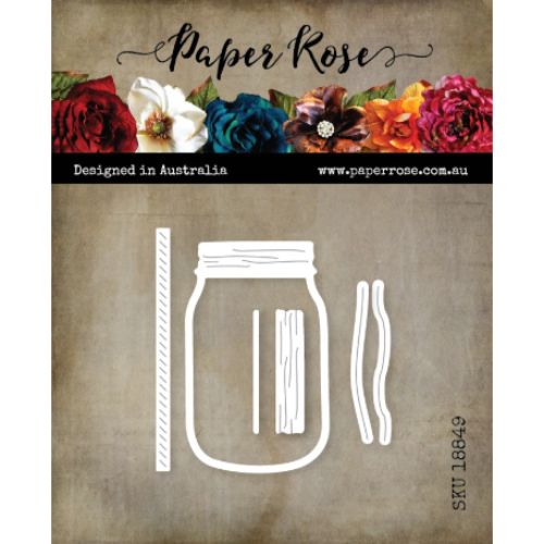 Paper Rose - Mason Jar Metal Cutting Die