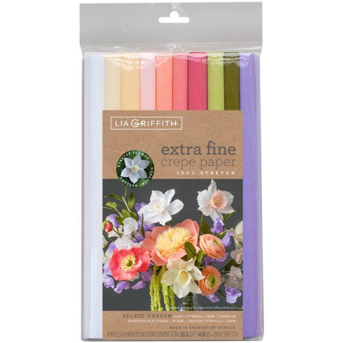 Extra Fine Crepe Paper 10/Pkg-Secret Garden
