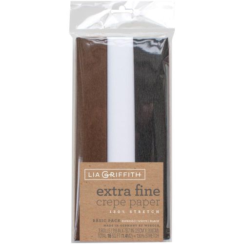 Extra Fine Crepe Paper 3/Pkg Basic - Postage as per actual