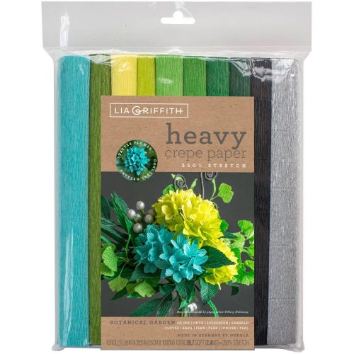 Heavy Crepe Paper 10/Pkg Botanical Garden - Postage as per Actual