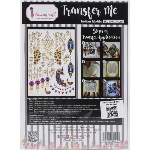 Dress My Craft - Transfer Me - Indian Motifs
