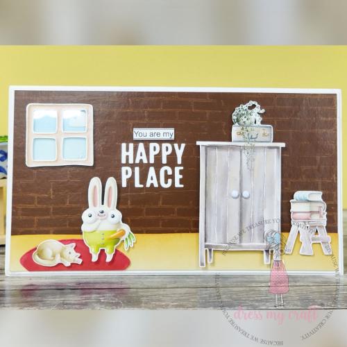 Dress My Craft - Transfer Me - Cute Brick Background