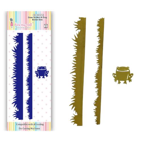 Dress My Craft - Grass Boder & Frog Dies