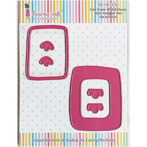 Dress My Craft - Cute Frame with 4 Clouds