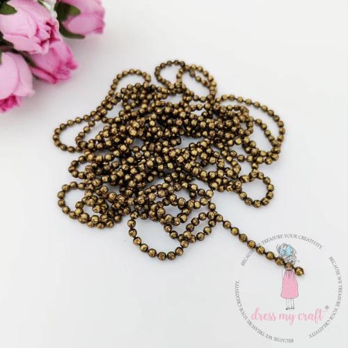 Dress My Craft - Bronze Ball Chain