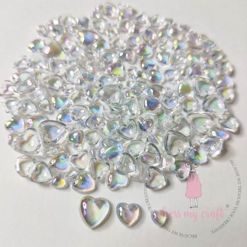 Dress My Craft - Rainbow Heart Droplets Assorted