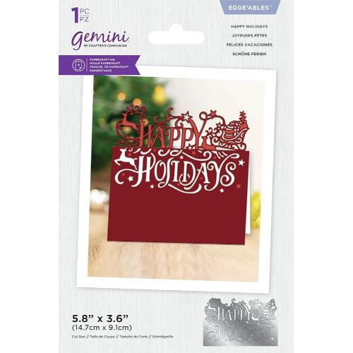 Crafter's Companion Gemini Edge'ables Die - Happy Holidays