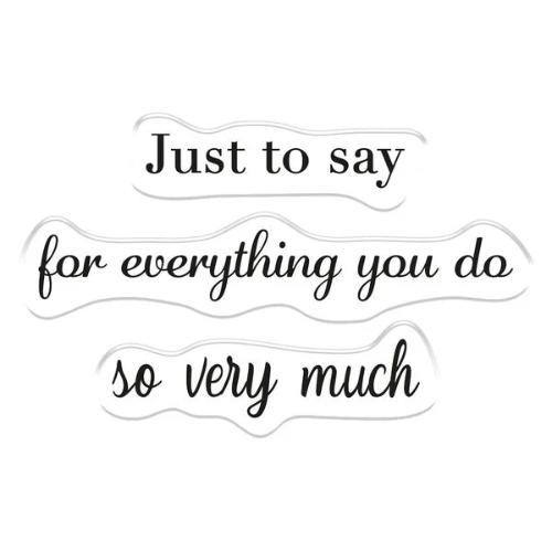 Crafters Companion - THANK YOU For Everything Stamp & Die