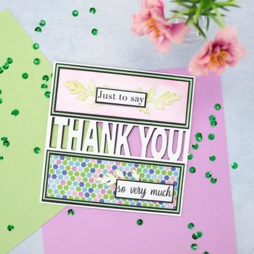 Crafters Companion - THANK YOU For Everything Stamp & Die