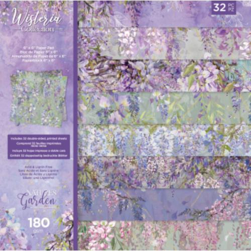 Crafters Companion - Nature's Garden Wisteria Paper Pad 6"X6"