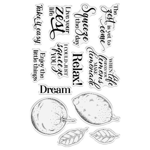 Crafter's Companion - Live Your Zest Life Stamp & Die Set