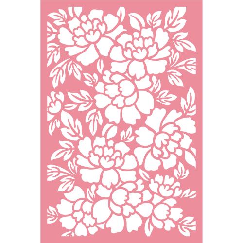 Crafter's Companion Floral Elegance Stencil Perfect Peonies (S-FE-STEN4-PEPE)
