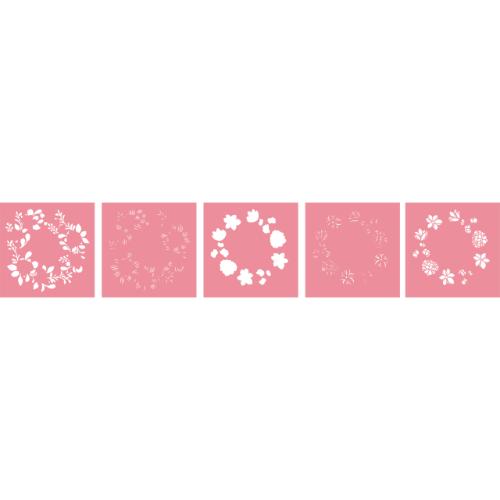 Crafter's Companion Floral Elegance Layering Stencil Floral Wreath (S-FE-STEN5-FLWR)