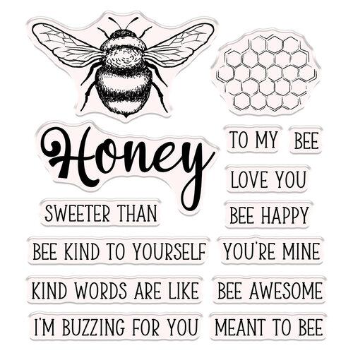 Crafter's Companion - Honeysuckle Collection Stamp & Die Set - Sweet Honey Bee