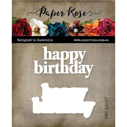 Paper Rose Studio - Happy Birthday Chunky Layered Metal Cutting Die 19547