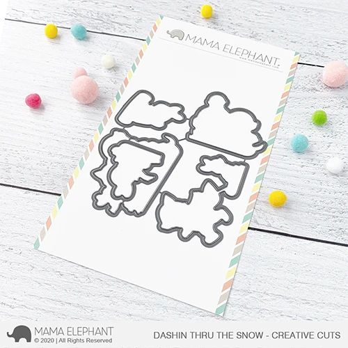 Mama Elephant - Dashin Thru The Snow - Creative Cuts