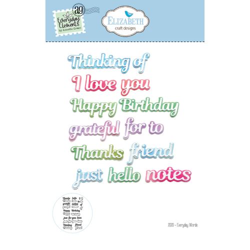 Elizabeth Crafts Designs - Everyday Words Dies