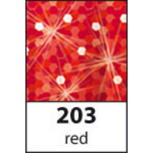 Straight Peel-Off Stickers 10√ó23 cm - Holograpgic Red - 203