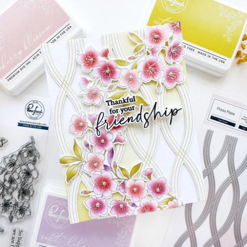 Pinkfresh Studio - Twist Pattern press plate