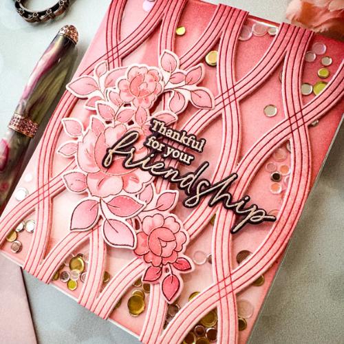 Pinkfresh Studio - Twist Pattern press plate