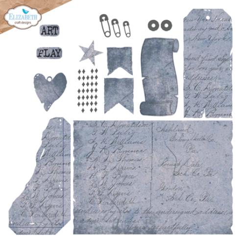 Elizabeth Craft Designs Mr. & Mrs. Dies Playful Grunge (2241)