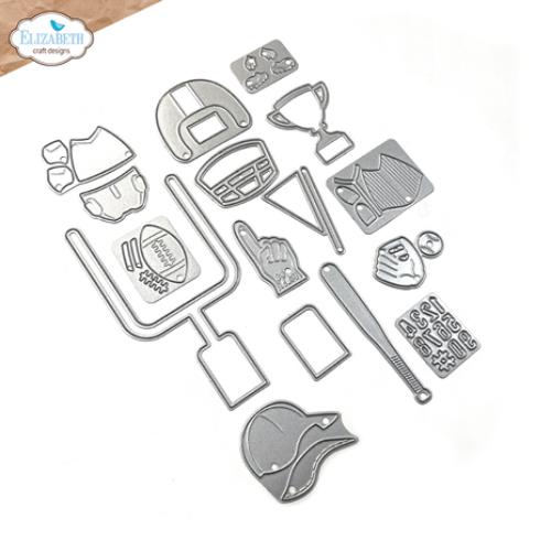 Elizabeth Craft Designs Good Times Die Football/ Baseball Accessories (2261)