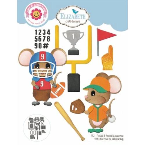 Elizabeth Craft Designs Good Times Die Football/ Baseball Accessories (2261)