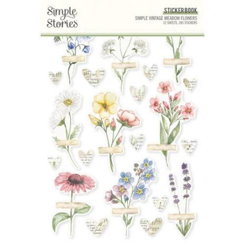 Simple Stories Simple Vintage Meadow Flowers Sticker Book (22626)