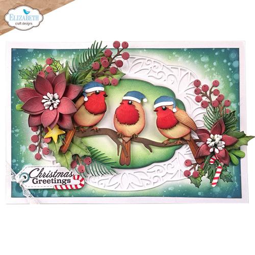 Elizabeth Craft Designs - Festive Robin Die Set