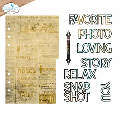 Elizabeth Craft Designs - Page with large tab 1 Die Set