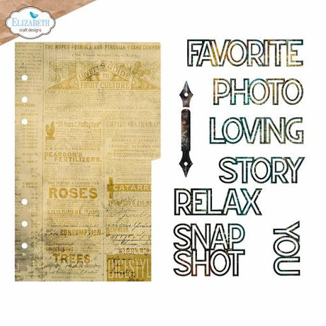 Elizabeth Craft Designs - Page with large tab 1 Die Set