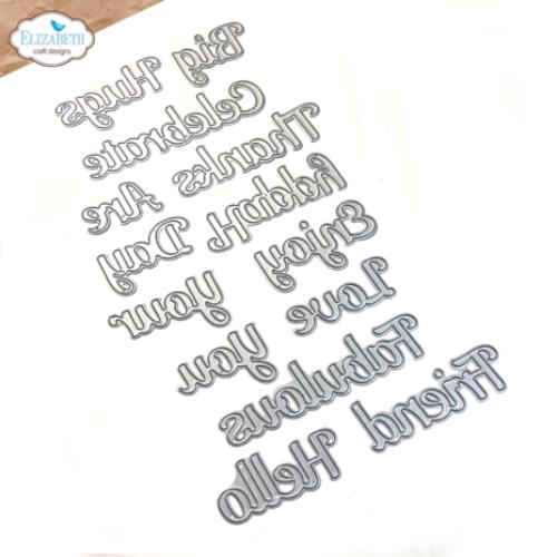 Elizabeth Craft Designs Romantic Revival Die Everyday Big Words (2305)