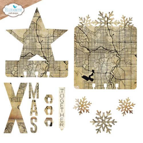 Elizabeth Craft Designs - Wintercards CardLab Die Set (2318)