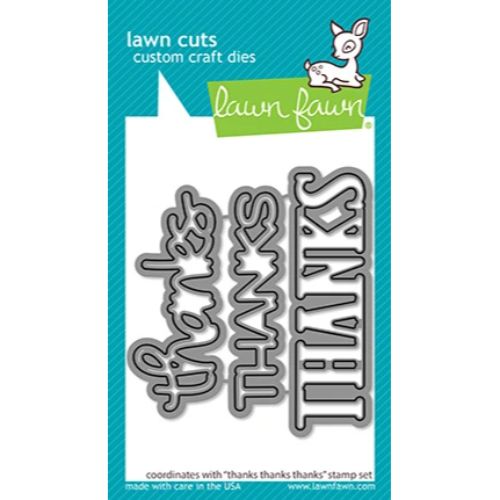 Lawn Fawn - Lawn Cuts - Thanks_Thanks_Thanks Dies