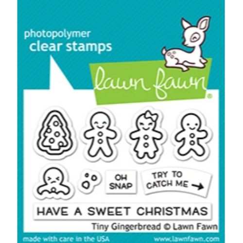 Lawn Fawn - Stamps - Tiny Gingerbread