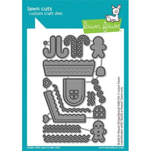 Lawn Fawn - Lawn Cuts - Build-A-House Gingerbread Add-On Dies