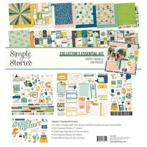 Simple Stories Happy Travels - Collector's Essential Kit (24401) - Postage as per Actual